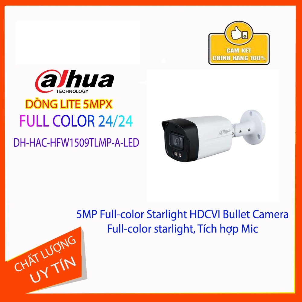 Bán CAMERA HDCVI DAHUA DH-HAC-HFW1509TLMP-A-LED giá rẻ